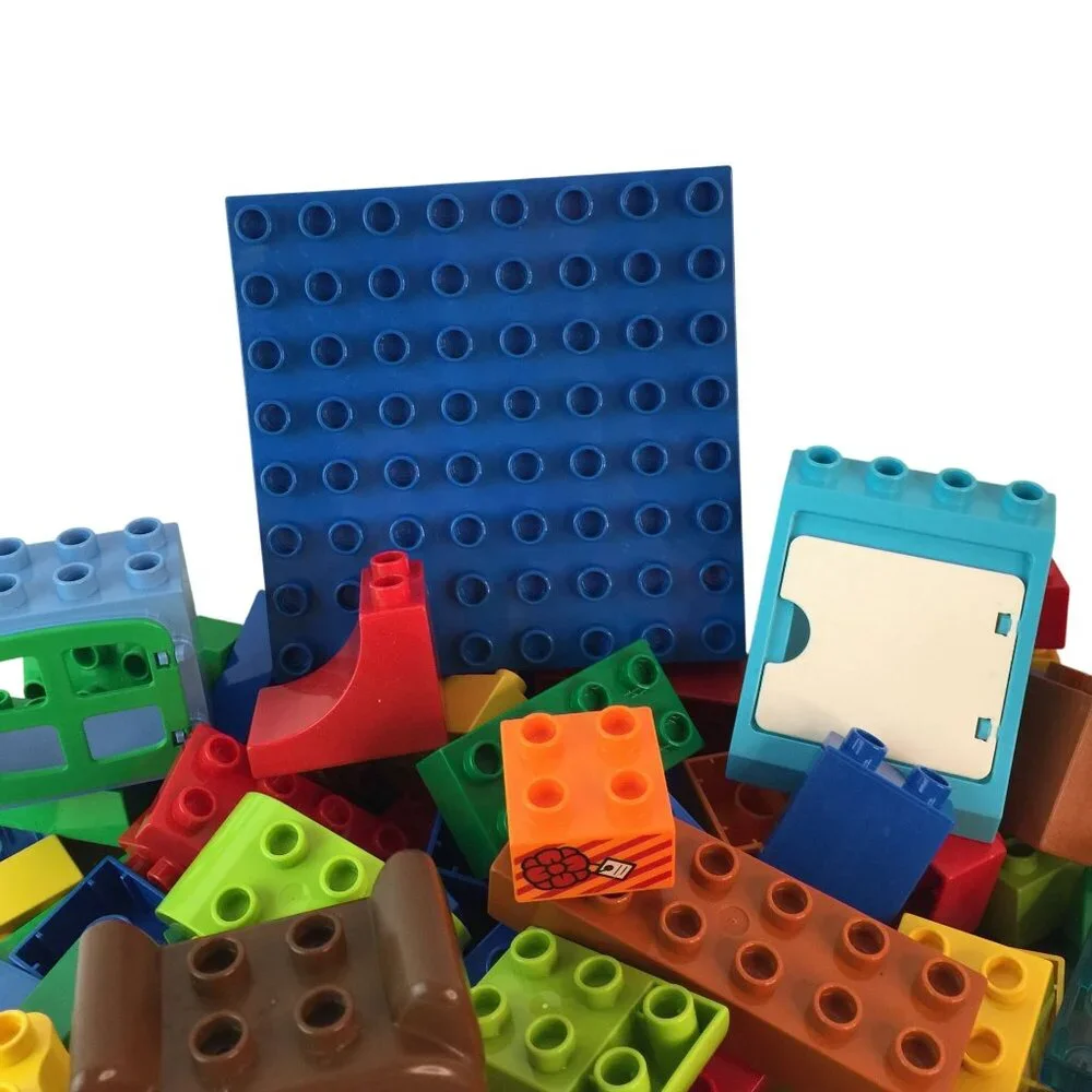 Lego Duplo Building Blocks Lot 180+ Pcs‎ Base Plate Door Window Some Vintage